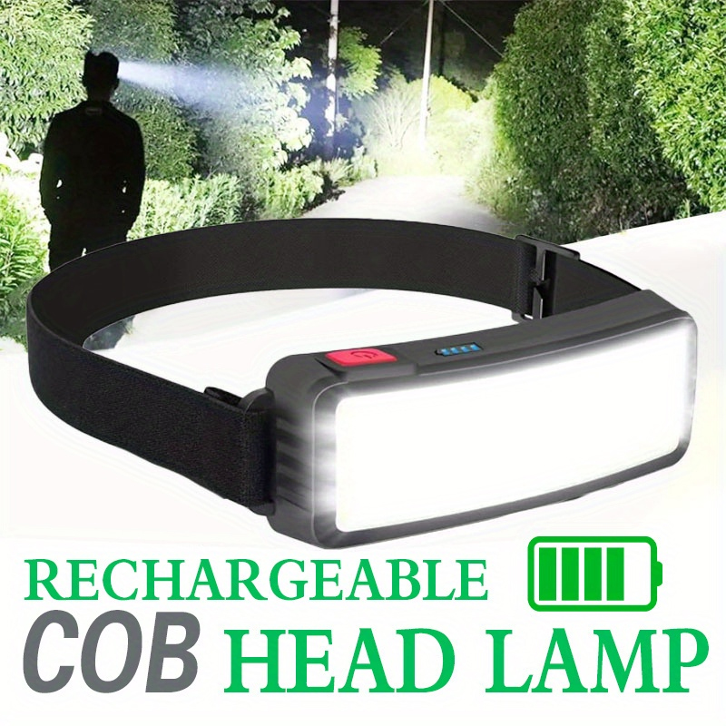 Fish Finder Battery - Güçlü COB LED Far Tip-c Şarj