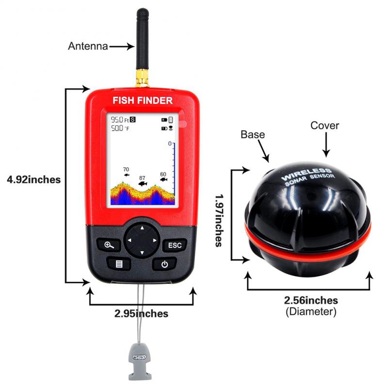 100M Sonar Sensörlü Taşınabili - Fishing Depth Finder incelemesi ve fiyatı